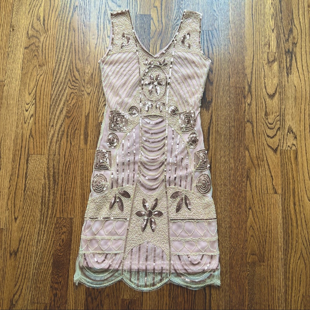 Sequin Flapper Style Dress - image 1